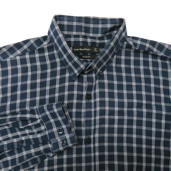 Cedar Wood State Mens Button Down Shirt 16 Slim - Picture 1 of 6